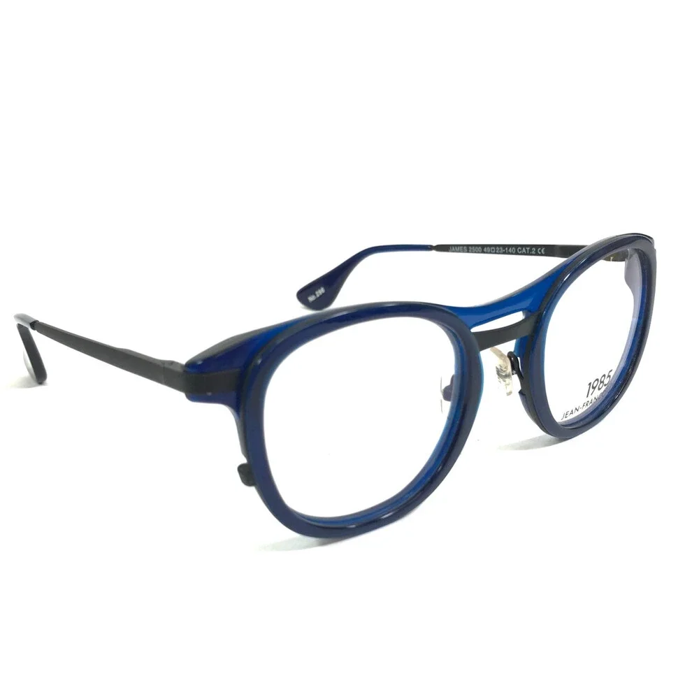 Jean-Francois Rey Eyeglasses Frames JAMES 2500 Black Blue Full Rim 49-23-140